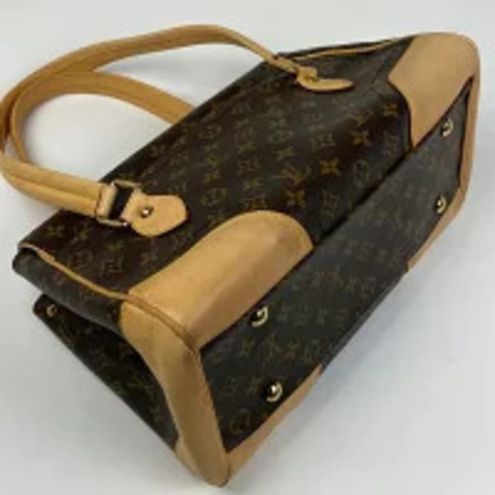 Louis Vuitton Shoulder Brown Handbag Monogram Bag Beverly Brown